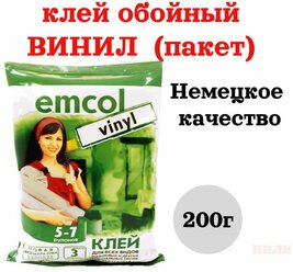 Клей обойный винил (Emcol) 200 г пакет