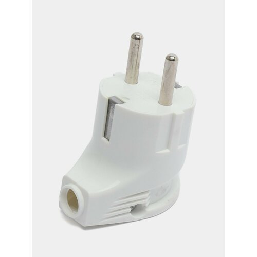 Вилка электрическая с заземлением угловая 16A Количество 3 шт Цвет Белый 899₽