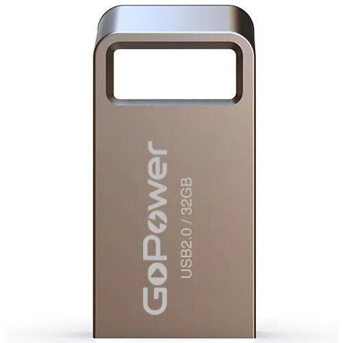 Флешка GoPower Mini 32 Гб usb 2.0 Flash Drive - металлический корпус