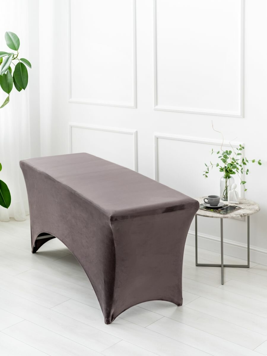 фото Чехол на кушетку велюровый, на ножку