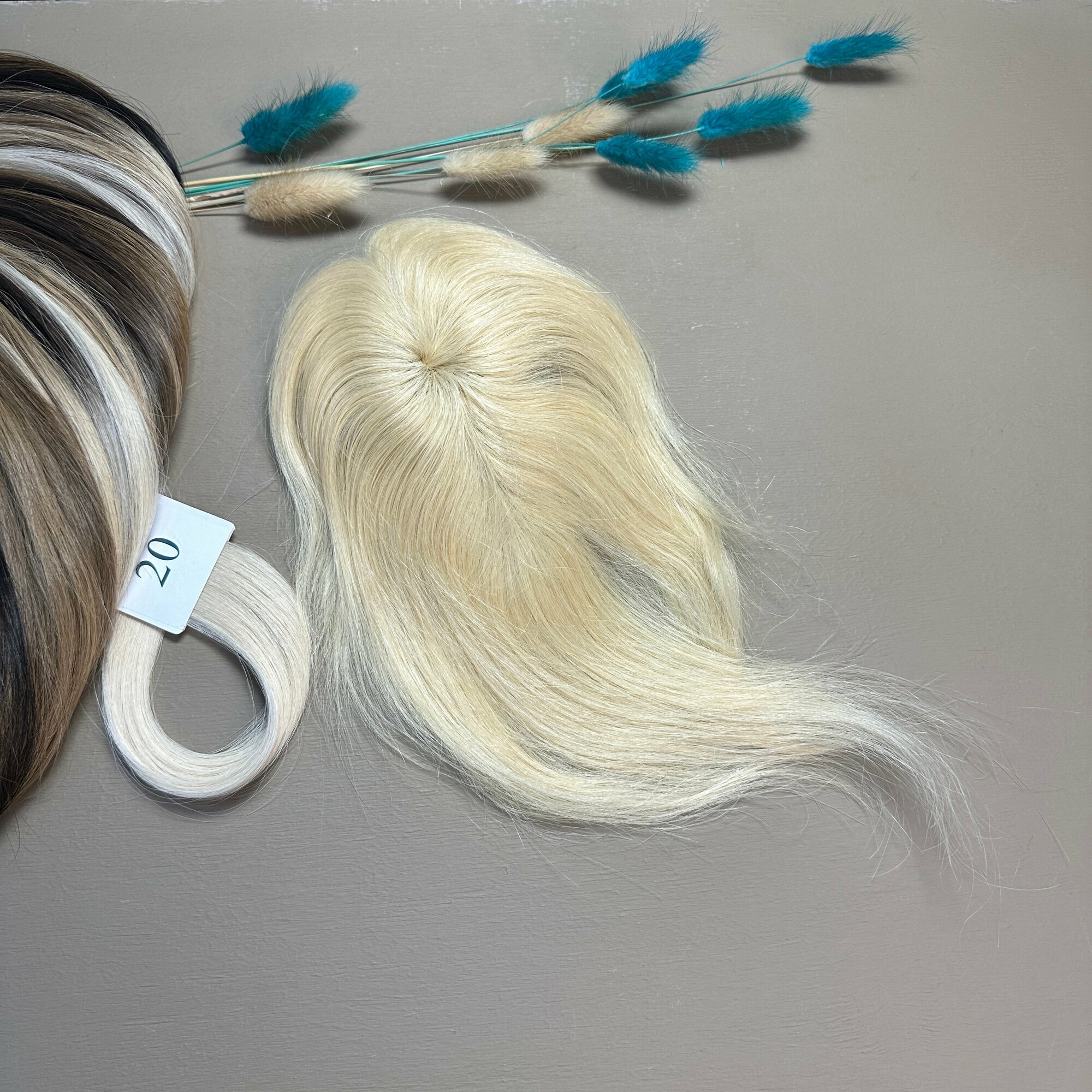 Микросистема проборная из славянских волос Belli Capelli 20 см №20