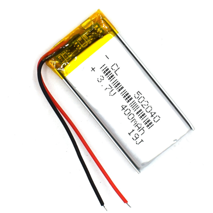 Аккумулятор (батарея) 502040 400mAh 37v (40х20х5 мм)