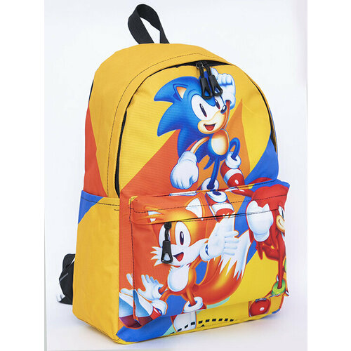 Рюкзак детский, рюкзак для детей, рюкзак повседневный, рюкзак прогулочный, рюкзак для мальчика, рюкзак для девочки, рюкзак для школы, школьный рюкзак, рюкзак для спорта, "Sonik" (Соник) (желтый/синий)