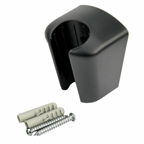 Черный держатель кронштейн для душевой лейки 305₽