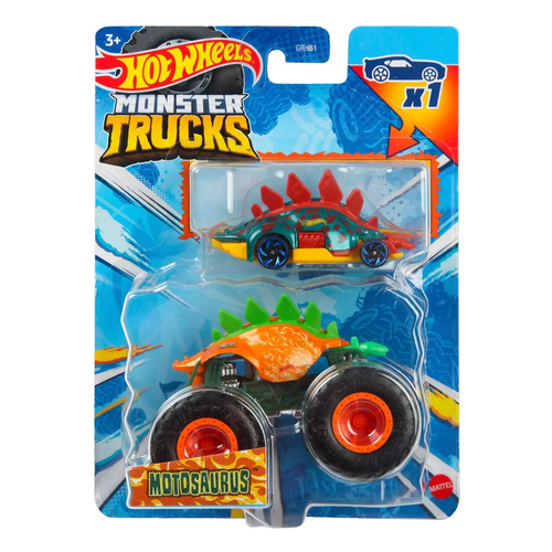 Машинка Hot Wheels (Monster Trucks) Motosaurus, HKM10-LA30 набор машинок monster jam монстр джем траки меняющие цвет м 1 64 2 шт 6044943