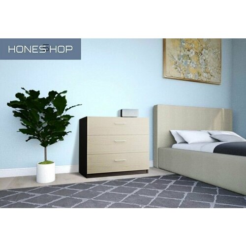 Комод Никко ЛДСП корпус венге цава фасад дуб молочный 77х42х75 13228₽