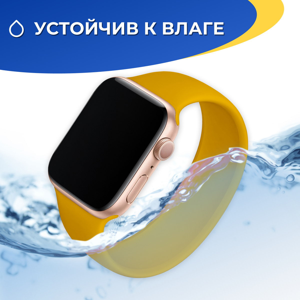 Силиконовый ремешок на Apple Watch 1-9, SE 38, 40, 41 мм / Спортивный монобраслет на часы Эпл Вотч 1, 2, 3, 4, 5, 6, 7, 8, 9 и СЕ / Серый