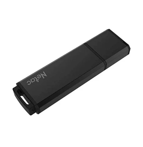 Флэш-память USB_ 16 GB Netac U351 , USB2.0, с колпачком металлическая, черная