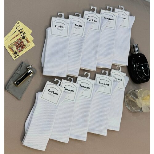 фото Носки turkan, 10 пар, размер 36-41, белый