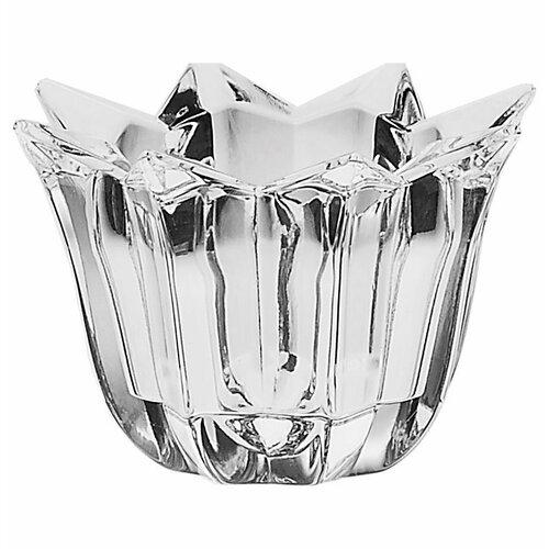 Подсвечник 7 см для плавающей свечи Crystal Bohemia "Тюльпан" / 131074 бесцветный, прозрачный