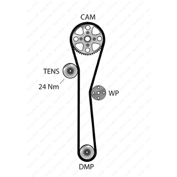 DAYCO 94910 (0816E6 / 095SP234H / 1172000QA0) ремень грм 095rp+234h