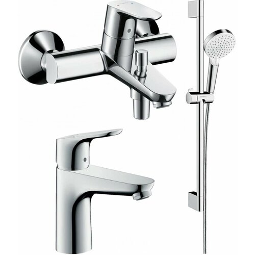 Комплект смесителей Hansgrohe Focus E2 31940000 + 31517000 + 26532400 комплект смесителей hansgrohe logis 71400000 71101000 26532400