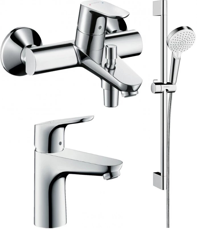 Комплект смесителей Hansgrohe Focus E2 31940000 + 31517000 + 26532400