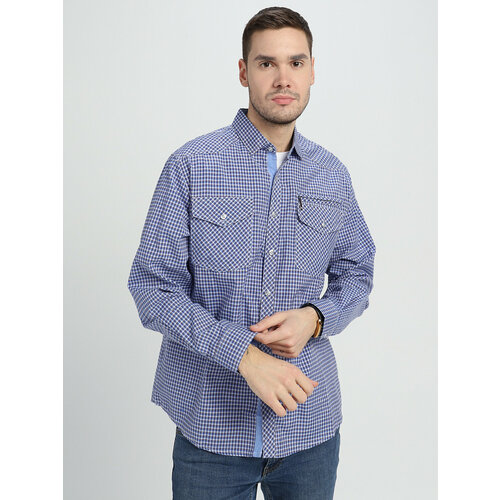 Рубашка бинь бинь, размер XL(50/52), синий