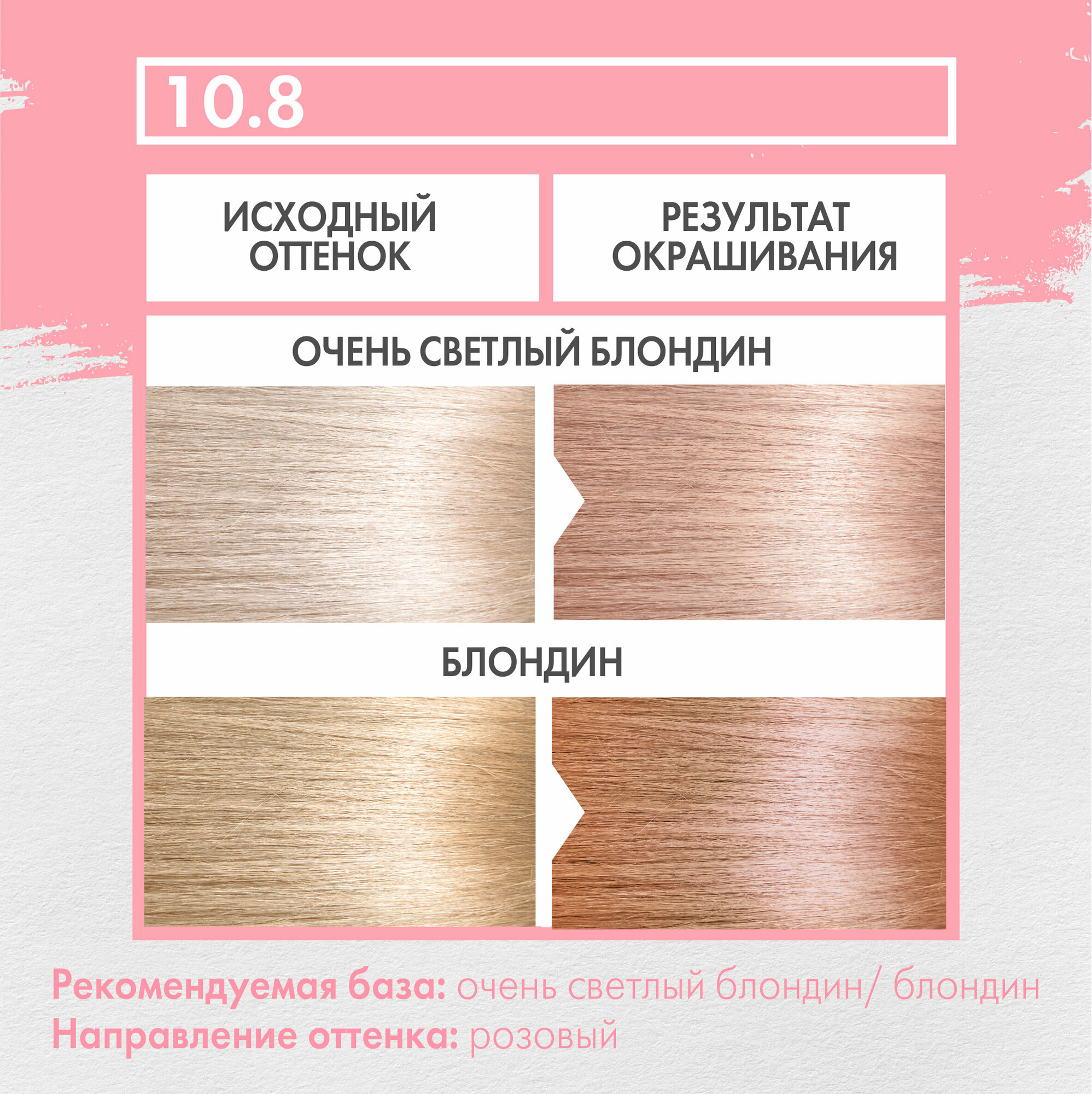 Крем-краска стойкая для волос Concept Fusion 10.8 Fusion Клубничный блонд Strawberry Blond, 100 мл - фото №2