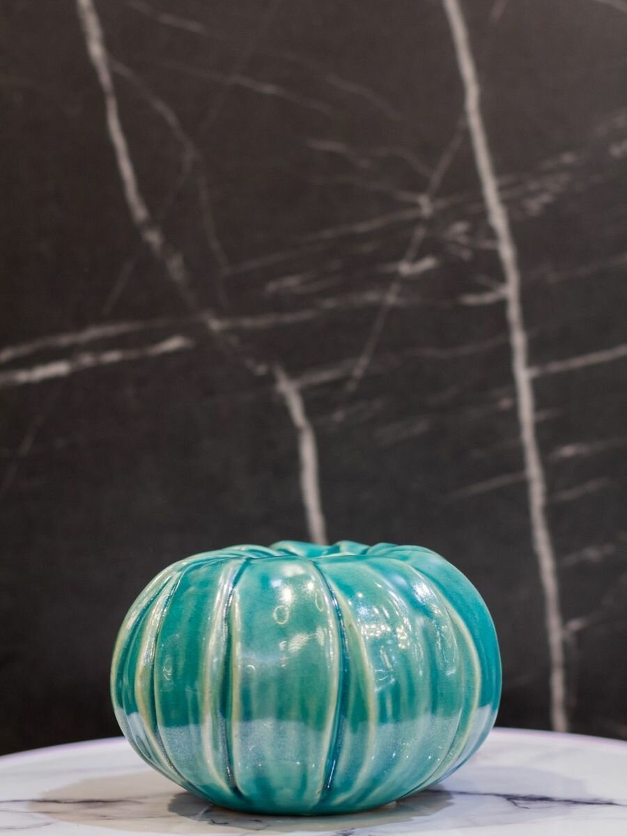 фото Ваза Uma Casaentera CE05-F51719 керамика бирюзовый d140х100