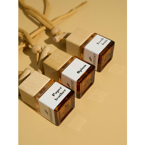 Ароматизатор для автомобиля Harmony Home / Подарочный набор / Автопарфюм 3 шт для автомобиля / пахучка в машину