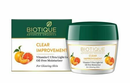 Biotique Advanced Organics Clear Improvement Vitamin C Ultra Light Gel Oil-Free Moisturiser Сверхлёгкий безмасляный увлажняющий гель для лица с витамином С 175г