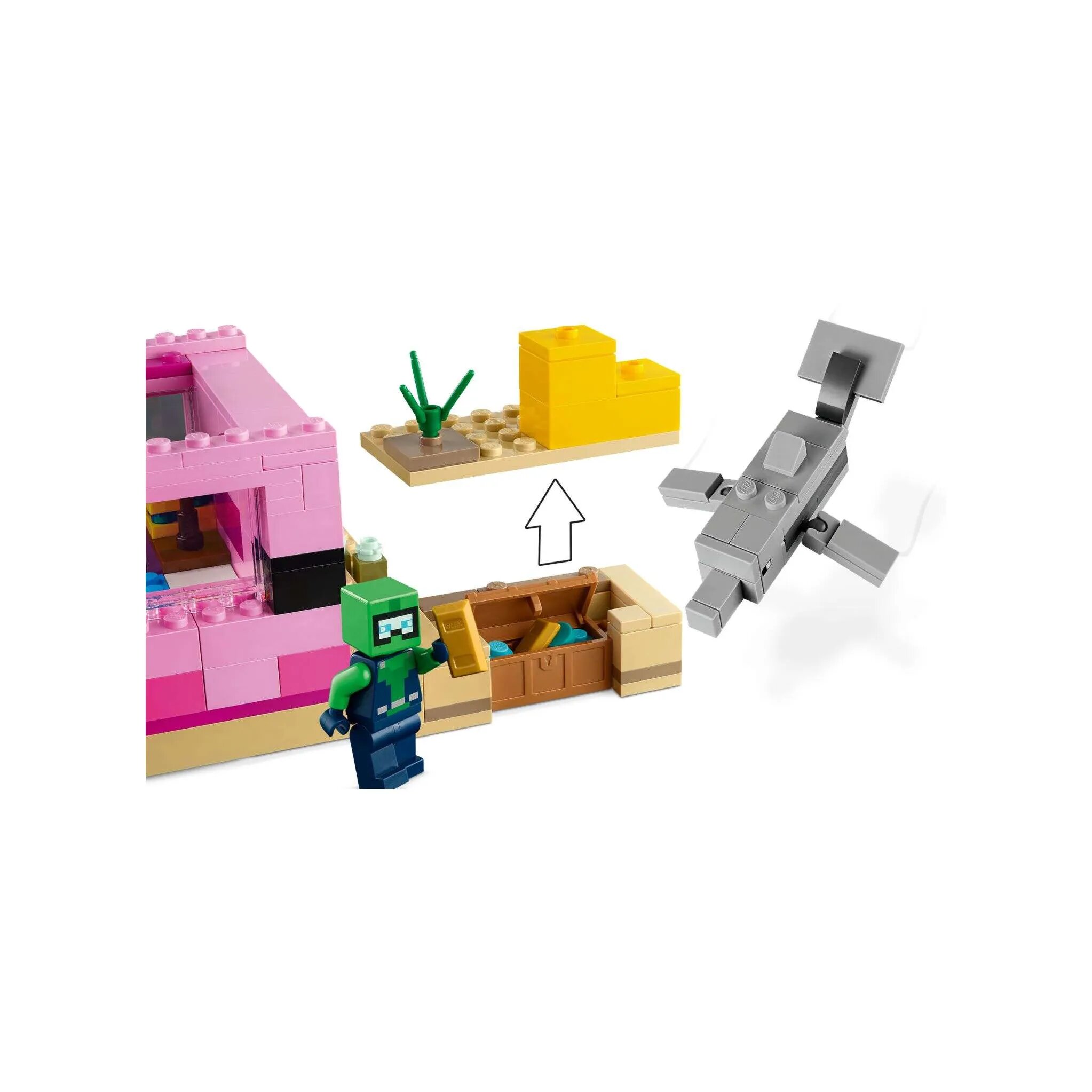 LEGO Minecraft Дом Аксолотля 21247 - фото №16