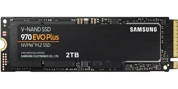 Твердотельный накопитель SSD M.2 2 Tb Samsung 970 EVO Plus Read 3500Mb/s Write 3300Mb/s 3D NAND MZ-V7S2T0B/AM