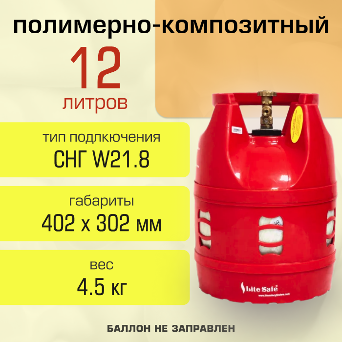 Баллон композитный 12л LiteSafe