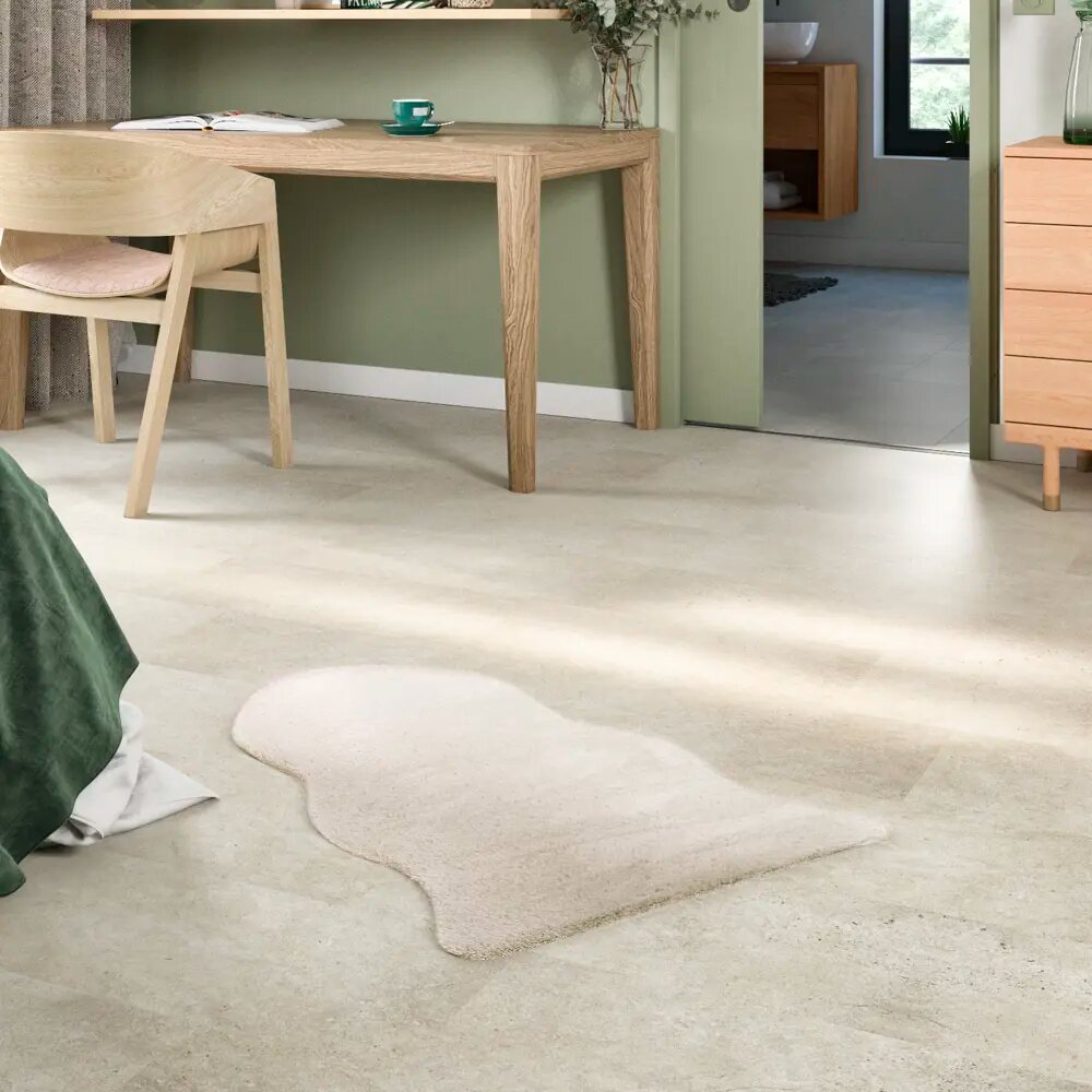 Шкура искусственная полиэстер Inspire Bianca 60x90 см цвет белый