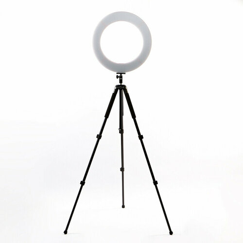 Комплект кольцевой светодиодный осветитель 60Вт 3000-6000K с штативом QZSD Q18308 KIT BLACK 898200₽