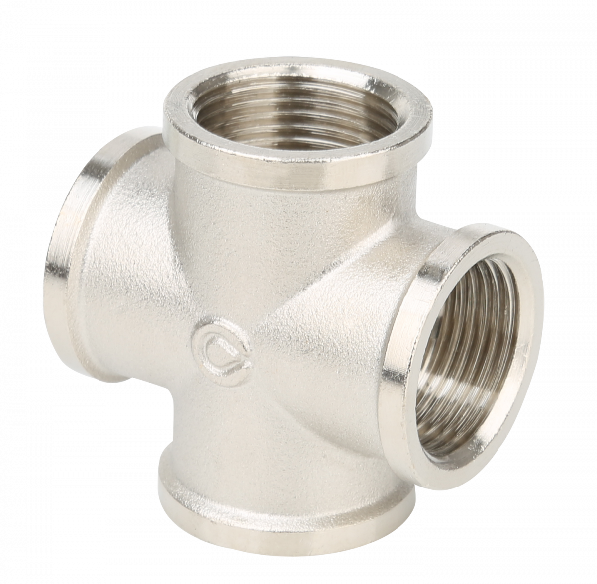 фото Крестовина, ВР-ВР-ВР-ВР, никелированная, 3/4" Gappo G2216.05