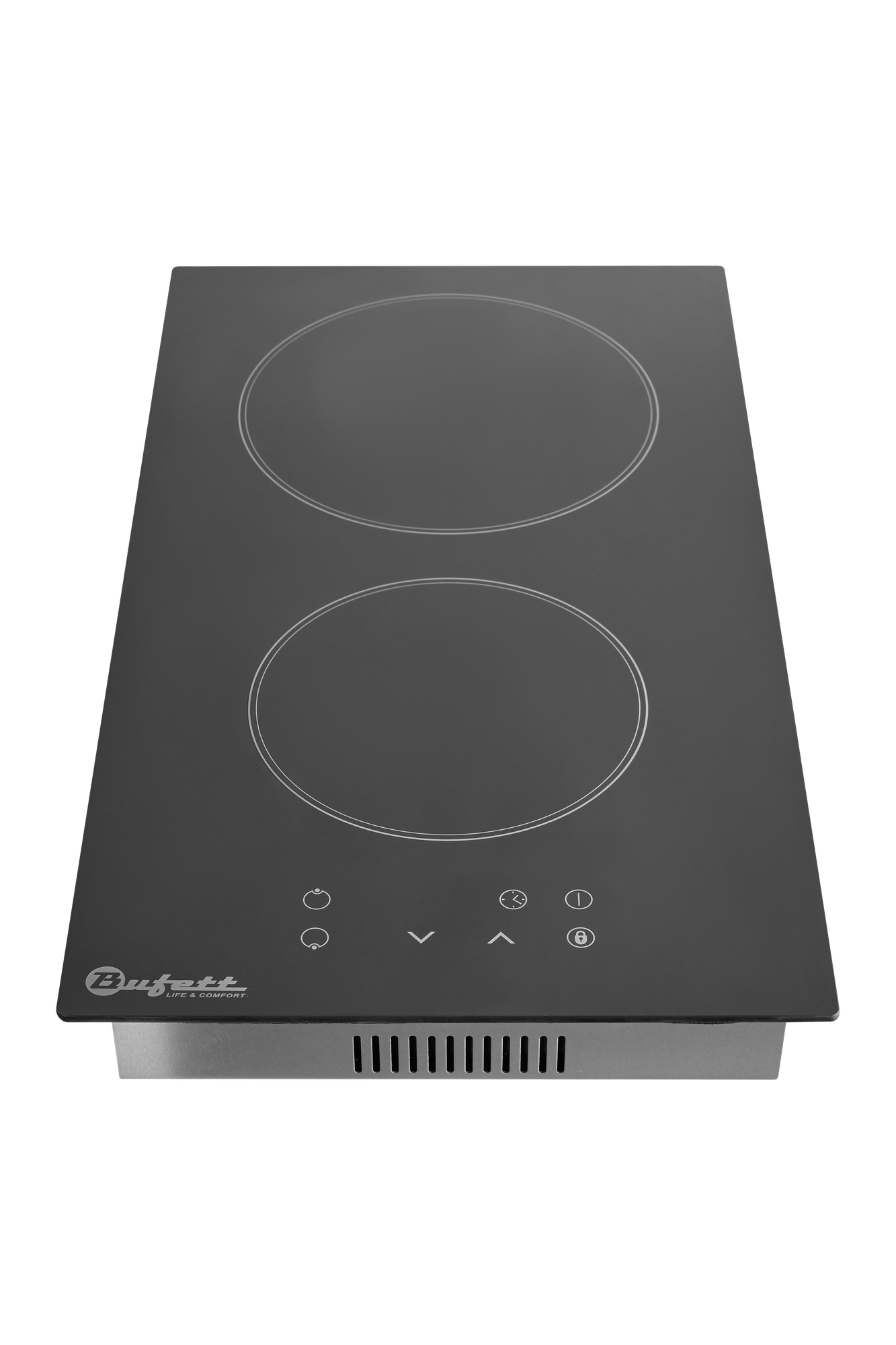 фото Панель керамическая электрическая варочная, 2 конфорки, 3000 Ватт, BUFETT, 640143