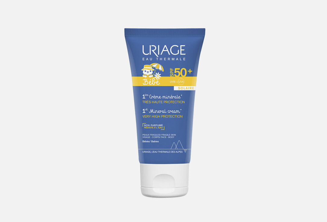 Первый минеральный крем SPF50+ Uriage 1st MINERAL CREAM SPF50+ / объём 50 мл