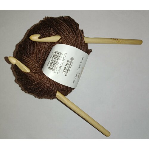Набор крючков для вязания 2 шт, 6,5 мм и 7 мм 22549 knit pro набор бамбуковых крючков для вязания bamboo crochet hook set