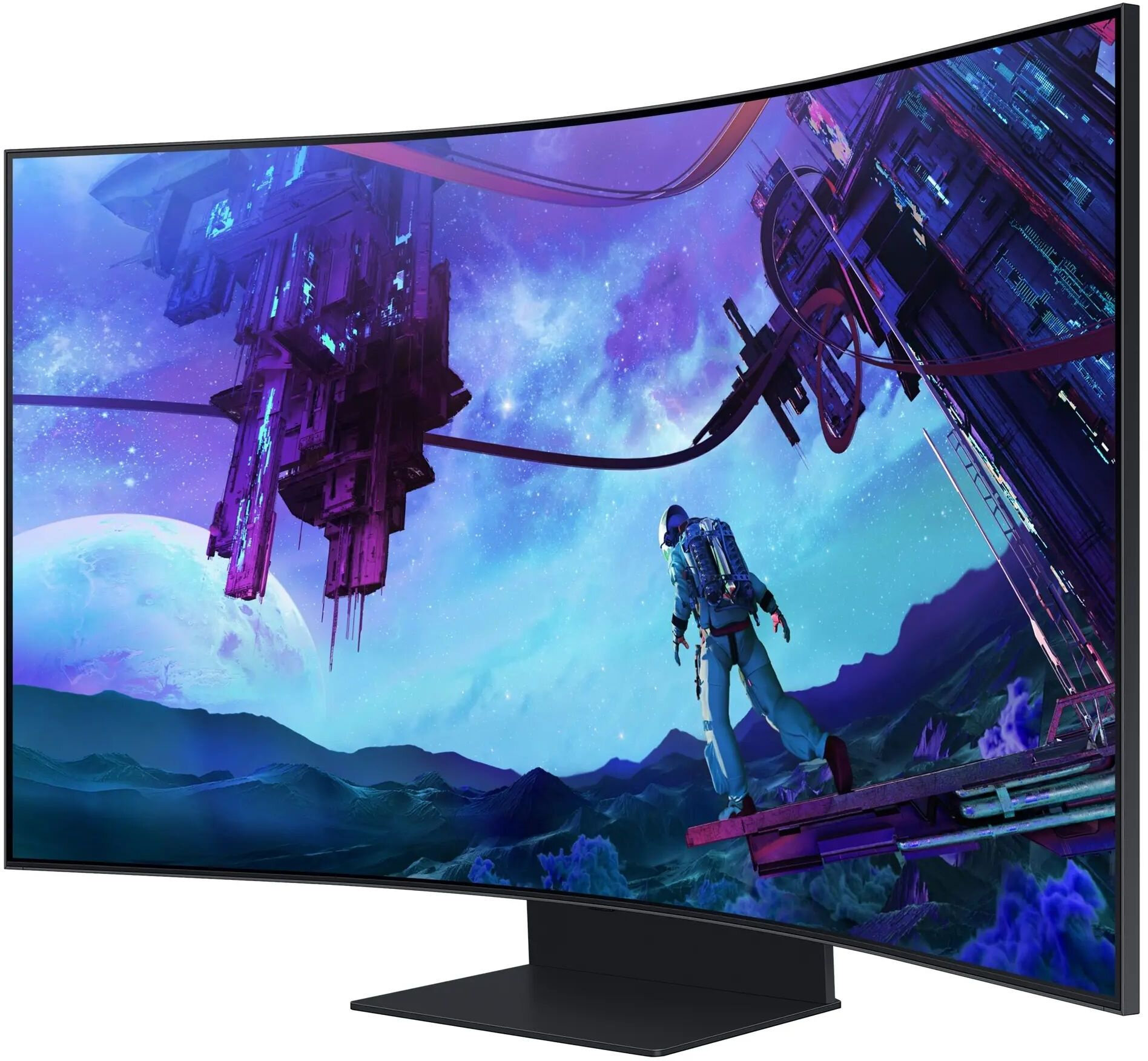 Samsung LS55CG97WNIXCI Монитор 55" Odyssey Ark S55CG97WNI VA 3840x2160, 165 Гц, 1 мс, 16:9, 600 кд/м2, 3xHDMI, 1хDP, 1хEthernet, 1x3.5 мм, 2хUSB, изогнутый, черный