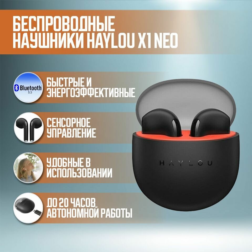 Наушники Haylou X1 Neo White - фото №16