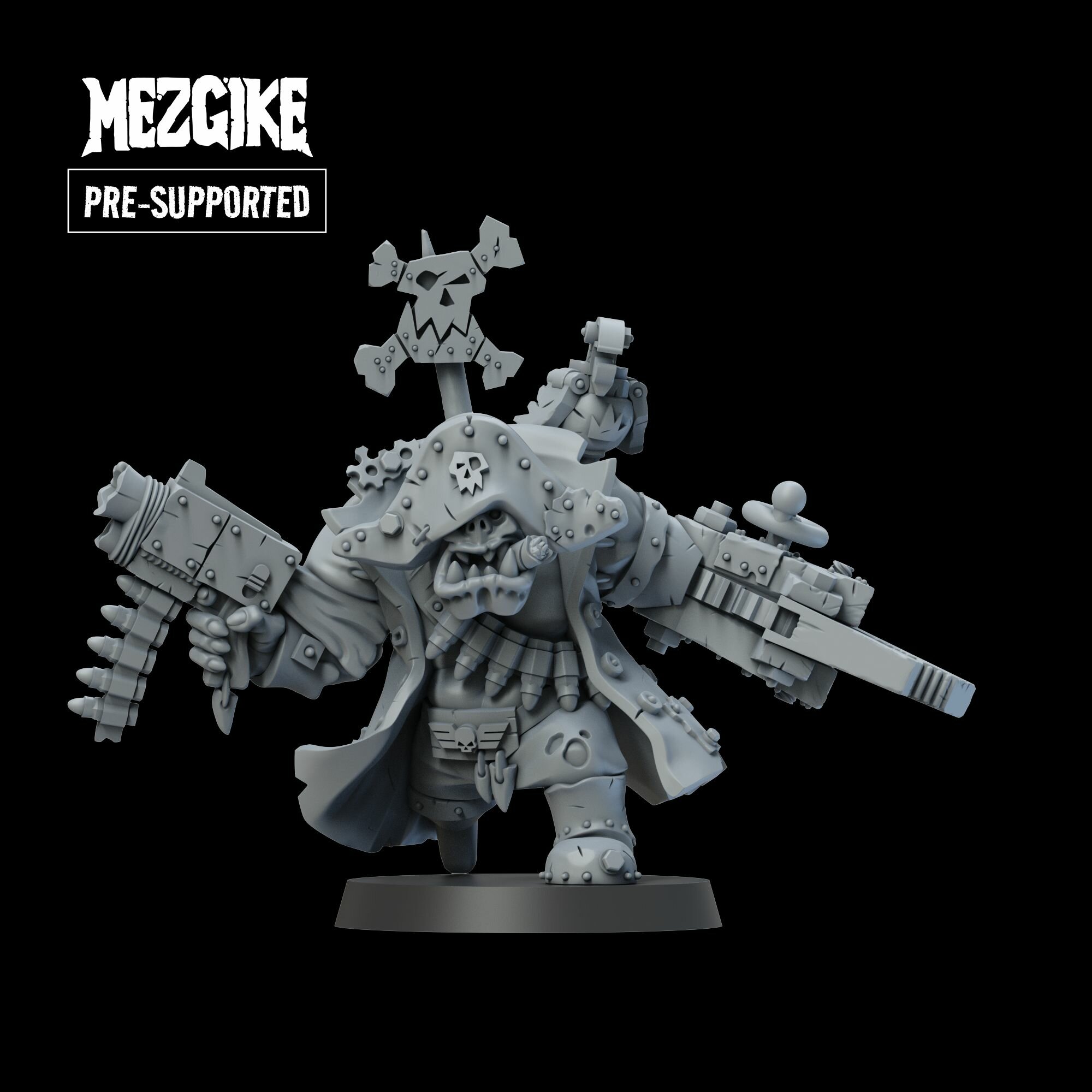 Миниатюра Warhammer "Орк грабитель" масштаб 32 мм