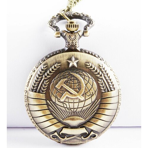 Карманные часы, коричневый