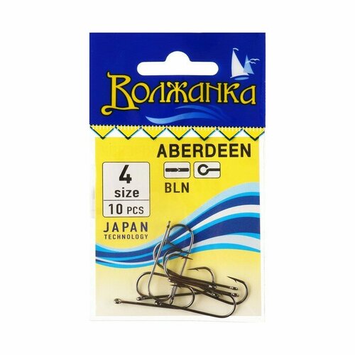 фото Рыболовные крючки волжанка "aberdeen", № 4, 10 шт volzhanka