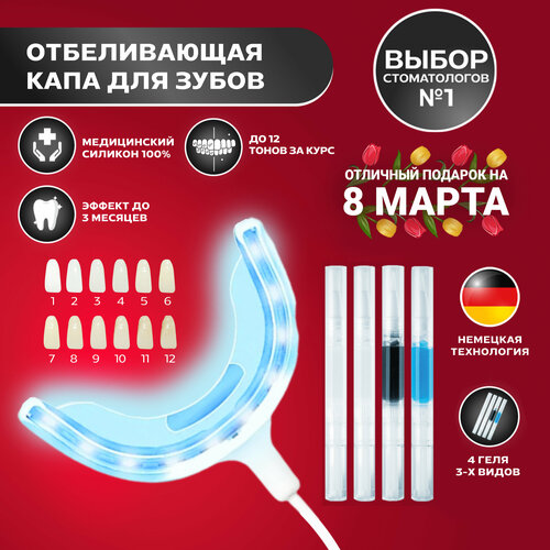 Отбеливающий карандаш для зубов PARU, набор для отбеливания зубов Капы для отбеливания зубов