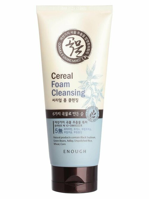 Пенка 6 Mixed Cereal Foam Cleanser, 180 мл, Enough