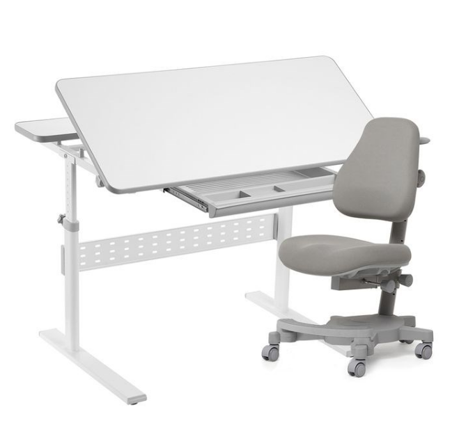 Комплект стол-трансформер Colore + эргономичное кресло Solidago Серый