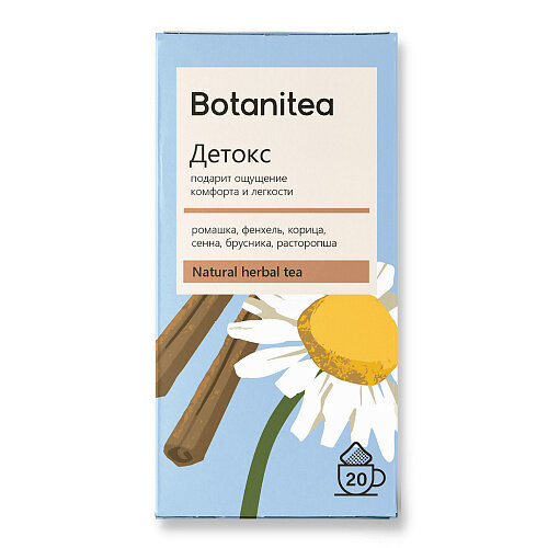 Чай травяной Botanitea Detox 20*1.8г Биопрактика - фото №1