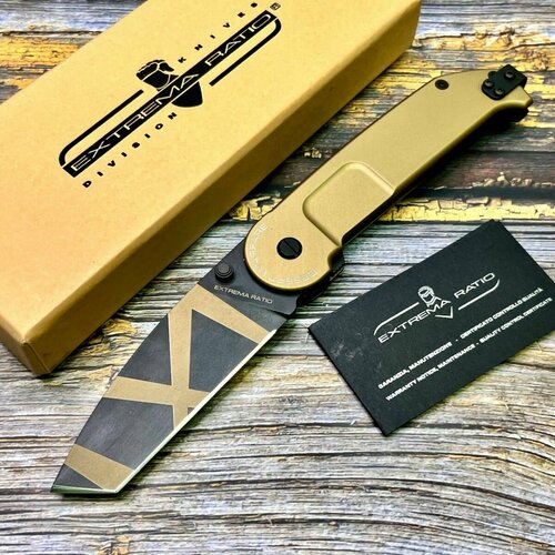 нож cold steel cs49lrtdtbk recon tanto desert tan handle Нож складной Extrema Ratio EX0146DW BF2, N690 Desert Warfare Tanto Blade, Desert Tan Aluminum Handle