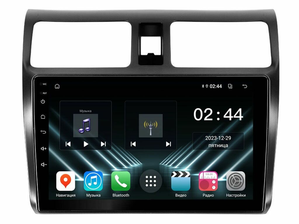 Штатная магнитола Suzuki Swift 3 2004-2011 UNISON 10T4 4Gb/64Gb IPS BT Wi-Fi CarPlay (3056-10T4)