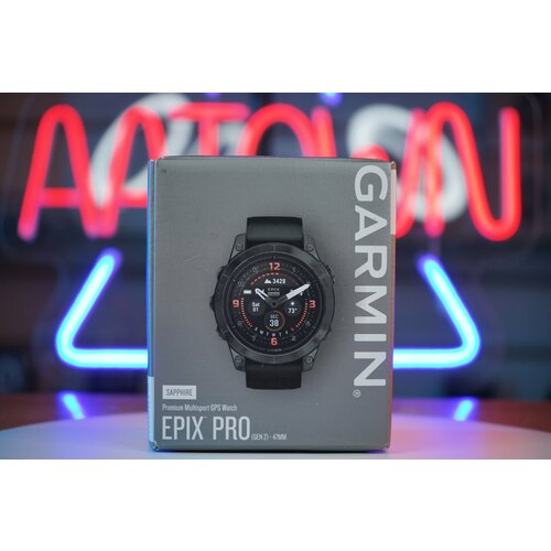 Garmin Epix Pro 47 мм Sapphire Edition Carbon Gray DLC Titanium with Black Band 47MM 12786900₽
