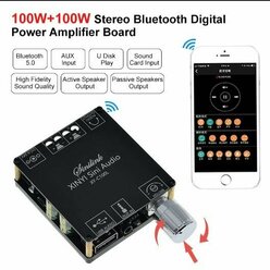 Усилитель мощности звука с Bluetooth 5.0 XY-C100L 100WX2 Цифровой усилитель звука для домашних стерео систем и автозвука