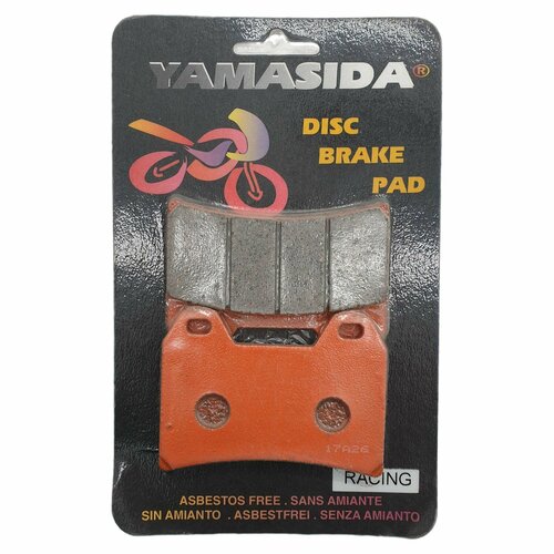 Колодки Yamasida передние F800 06-12 URAL SOLO Wolf YMAHA XT660X 04-12 FA 244FDB2042 1255₽