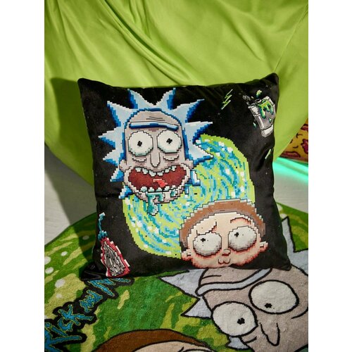 Rick and Morty - Декоративная Наволочка, Без Наполнителя мягкая фигурка Рик и Морти