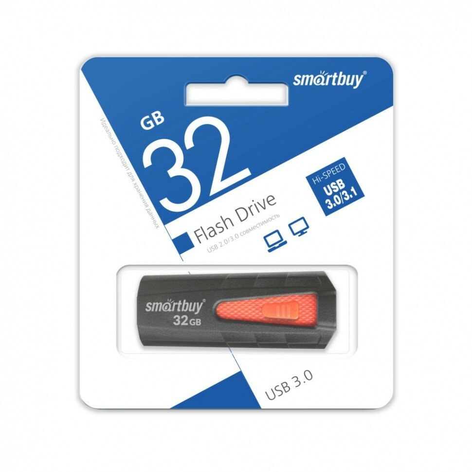 Smartbuy IRON 16Gb (черно-красный) - фото №17