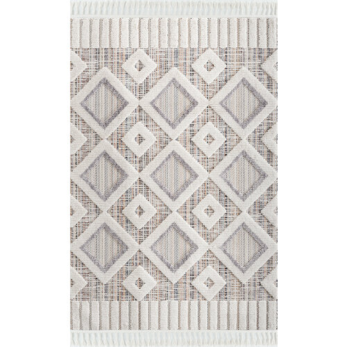 Ковер тканый с двухуровневым ворсом 