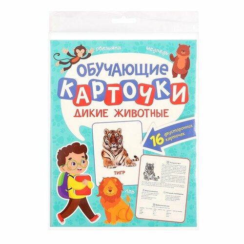 Обучающие карточки «Дикие животные»