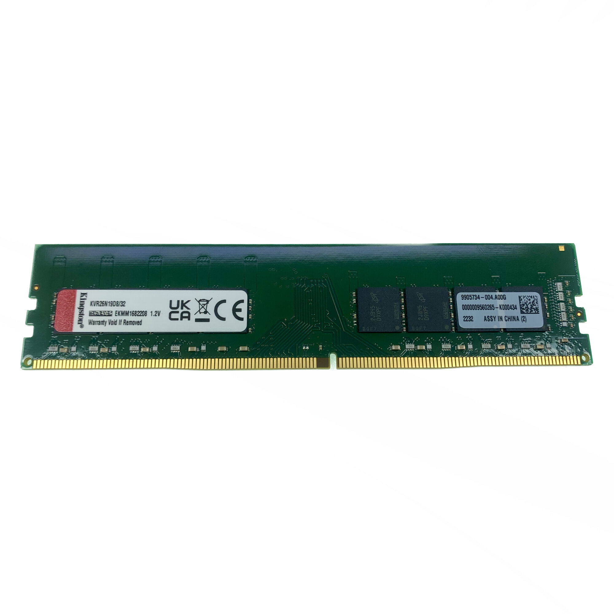 Оперативная память Kingston ValueRAM 32 ГБ DDR4 2666 МГц DIMM CL19 KVR26N19D8/32